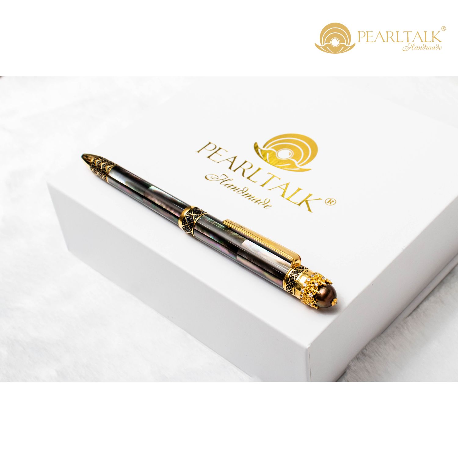 BÚT SOLOMON KING PEARL PEN 03 - ĐEN TAHITI(Tặng kèm đế cắm bút trị giá 1.500.000Đ)